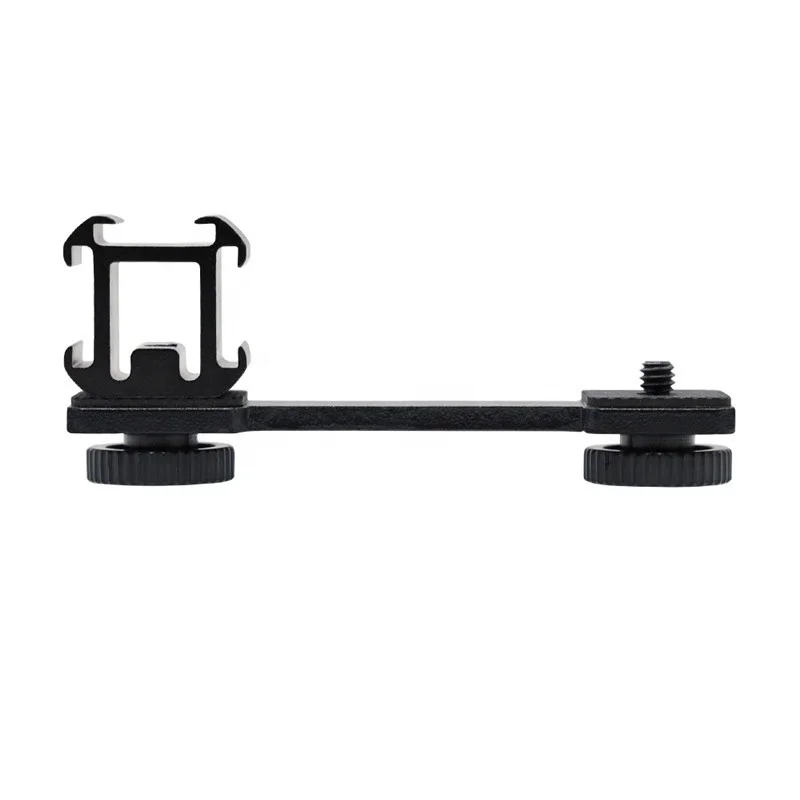 Универсальный алюминиевый тройной 1/4 дюймовый винт кронштейн для холодного башмака вспышки для камеры DSLR