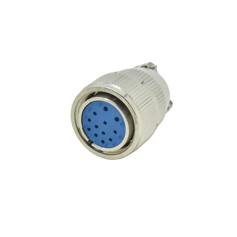 Series 12-Pin Vacuum Din Connector Waterproof Male Female Plug Socket with Glass Sealing for Power Applications