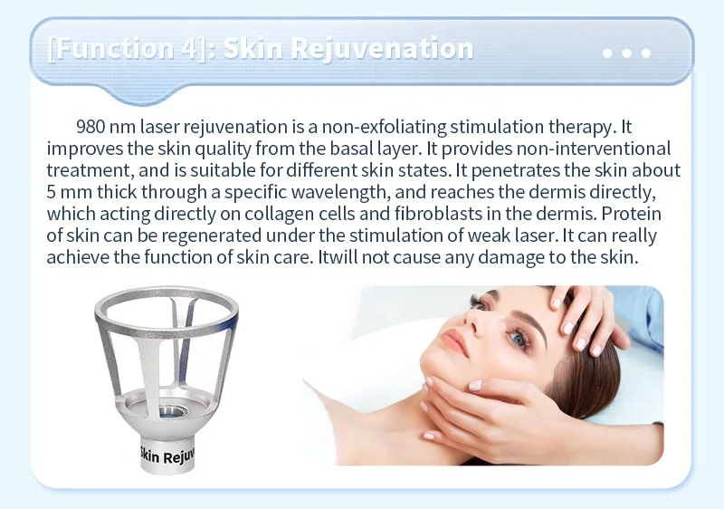 Professional 980nm Diode Laser 5-in-1 Multifunction System with Ice Compress Hammer