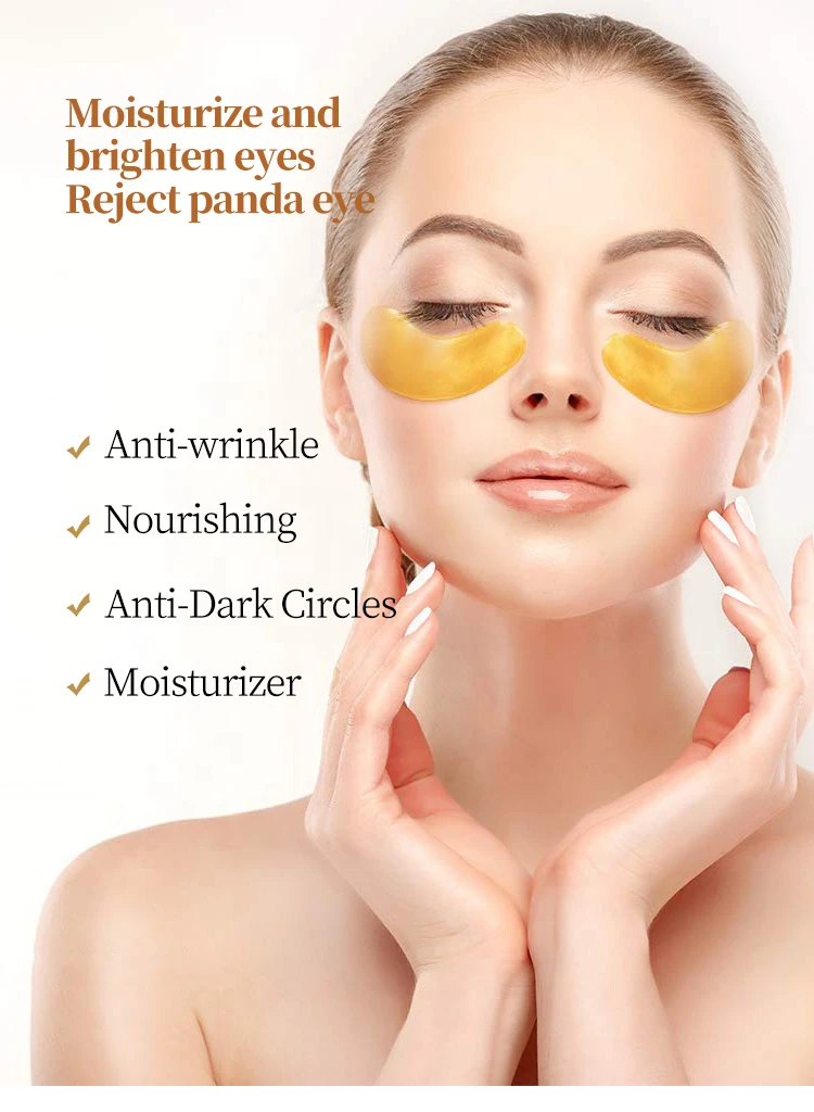 Private Label Organic 24k Gold Korean Antiaging Under Patch Mask