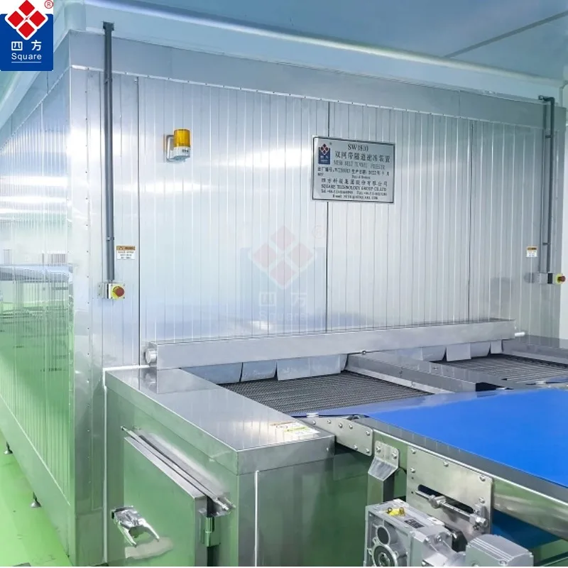 SQUARE Individual Quick Freezing Machine Automatic Iqf Tunnel Freezer Price