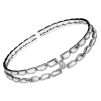 ZZhuoyi Jewelry European and American Cross-border Hip-hop tide Card Personality Lady Zircon Elegant Fashion Jewelry Bracelet