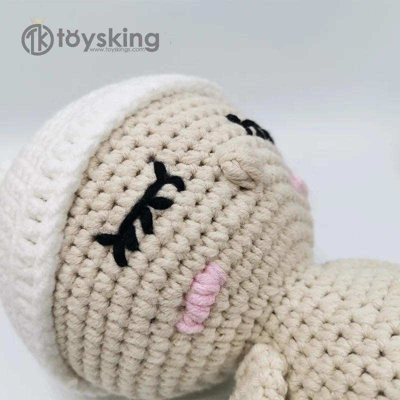 
ToysKing Kawaii вязанная крючком фабрика детская вязанная крючком кукла ручной работы мягкие игрушки амигуруми новые детские игрушки подарок черная кукла 