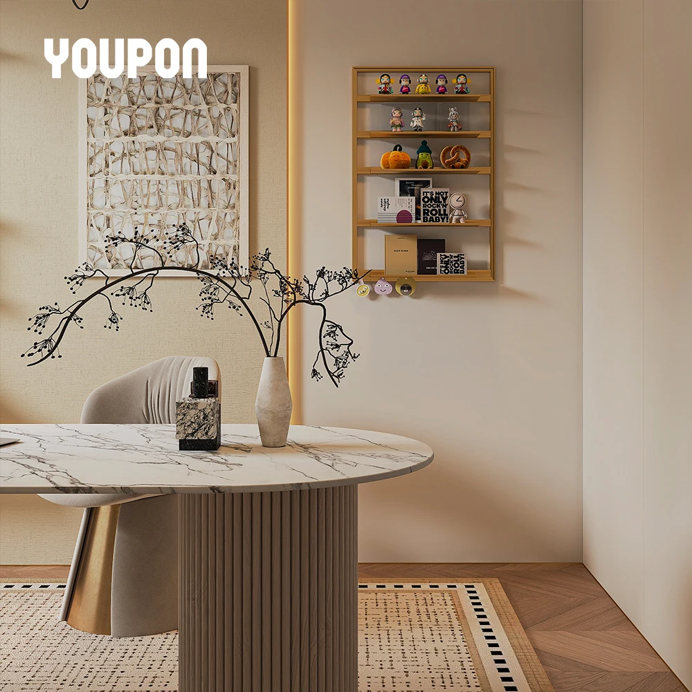 Hot Selling Aluminium Alloy Multi-Tier Wall Floating Storage Shelf Large Capacity Modern Design Wall Mounted Living Room Kitchen