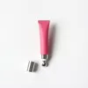 Tubo rosa cipria da 15g + testina massaggiante in catalpa argentata