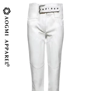 AOGMI Haute Couture Fashion Ladies Sporty Denim Straight Jeans with 3D Pocket Eco-Friendly & Windproof Mid Waist