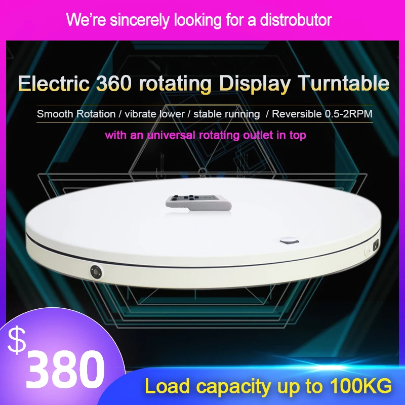 Bkl Electric Turntable with Outlet for Powered Product or