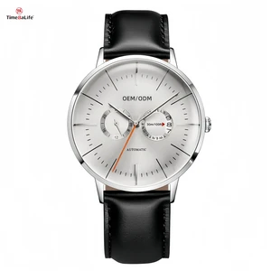 Custom Fully Automatic Japanese Miyota 8217 Movement Retro 3D Curved Three-dimensional Sapphire Mirror Men's Mechanical Watches