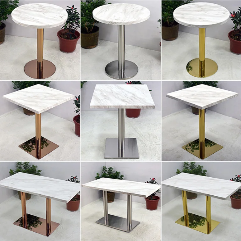 Tea Shop Dessert Shop Table Cafe Western Restaurant Marble Table Small Round Negotiation Simple Table