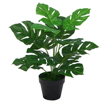 Factory wholesale cheap artificial monstera bonsai plants trees for garden decoration artificial plants