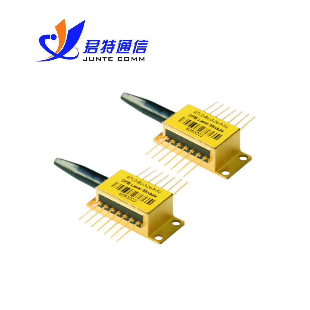 1550nm DFB butterfly narrow line width fiber laser coupled module with TEC cooler