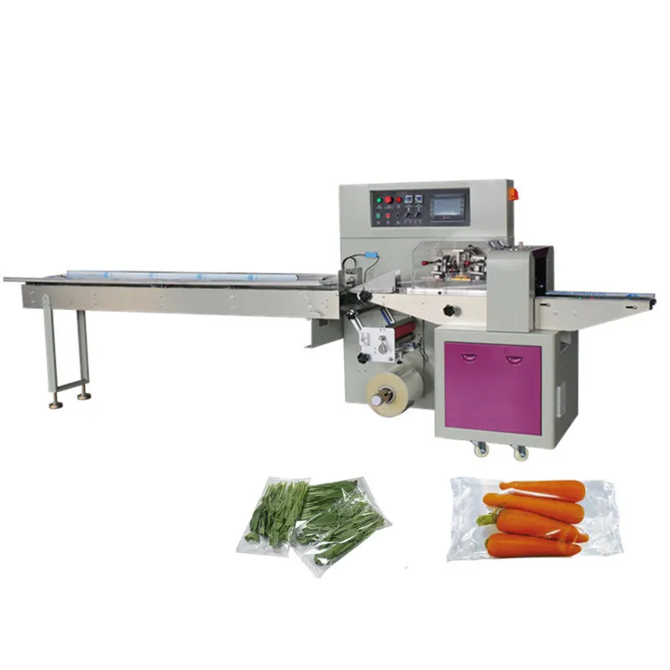 Fully Automatic Horizontal Wrapping Pack Packaging Machine Fruit and Vegetable Packing Machine