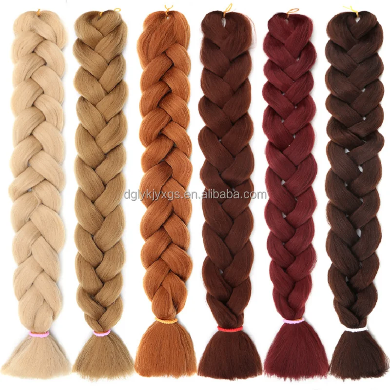 
LW-51QT Wholesale 165g 32inch ombre prestretched pre stretched jumbo synthetic expression braiding hair extensions 