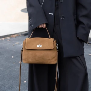 High End Female Bags Luxury Bag oft Organizer Western Oem Manufacturer Cross Body Suede Leather Ladies Bags Handbags for Women