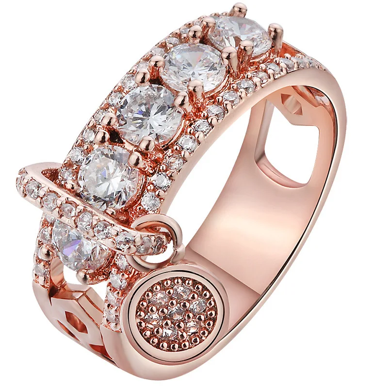 Hot Style Jewelry Wholesale Fashion Creative Zircon Women Gold Disc Ring -  Buy Zircon Gold Ring,Hot New Style Ring,Ring Set Women Product on  Alibaba.com