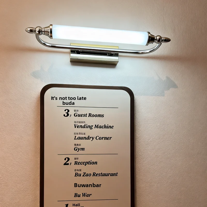 Vintage-Bauhaus LED-vägglampa, fransk retrostil för ingång, vardagsrum eller handfat, dekorativ ljusmiljö med varmt vitt ljus (3000 K)