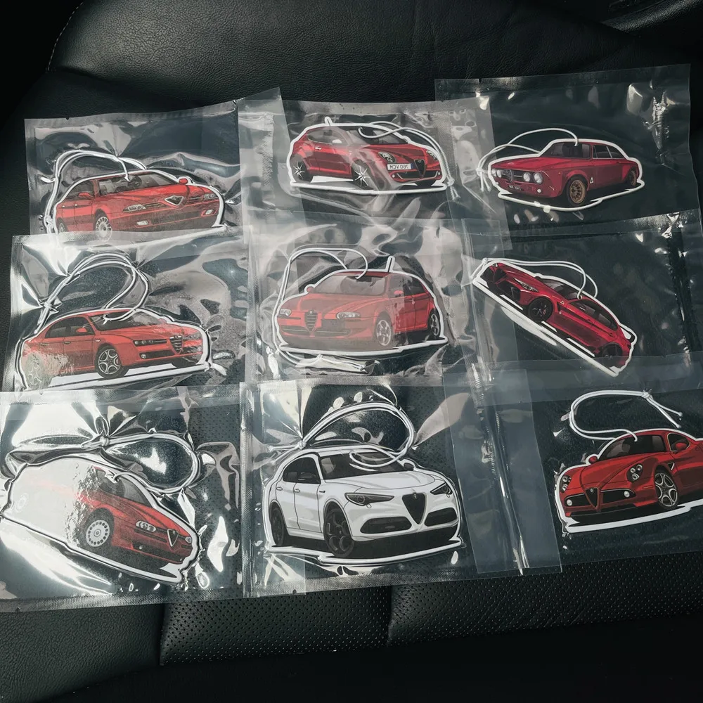 Oem High Quality Customized Logos Colorful Scents Initial Bulk Car Air