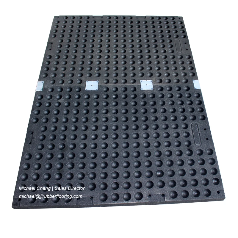 EPDM Rubber Weightlifting Platform Powerlifting Platform Shock Absorption