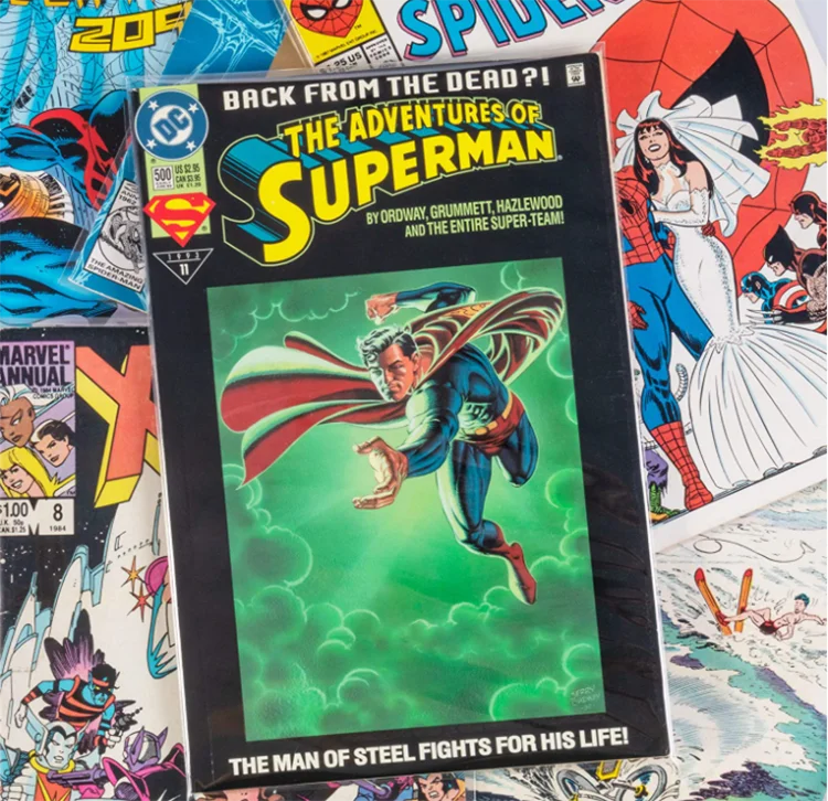 custom cover mylar silver comic book