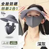 Gorro y mascarilla desmontables (gris oscuro)
