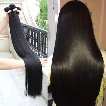 Christmas Promotion Free Sample 8A 9A 10A Grade Straight Bundle 100% Unprocessed Virgin Human Hair Wholesale