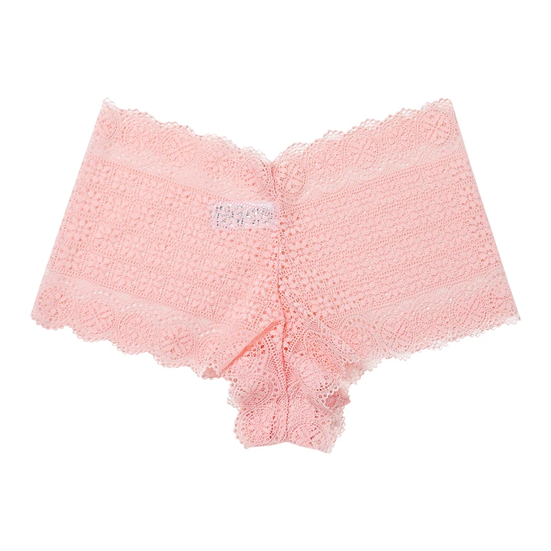 High Quality Breathable Cotton Underpants Women's Cute Pink Panty Lace ...