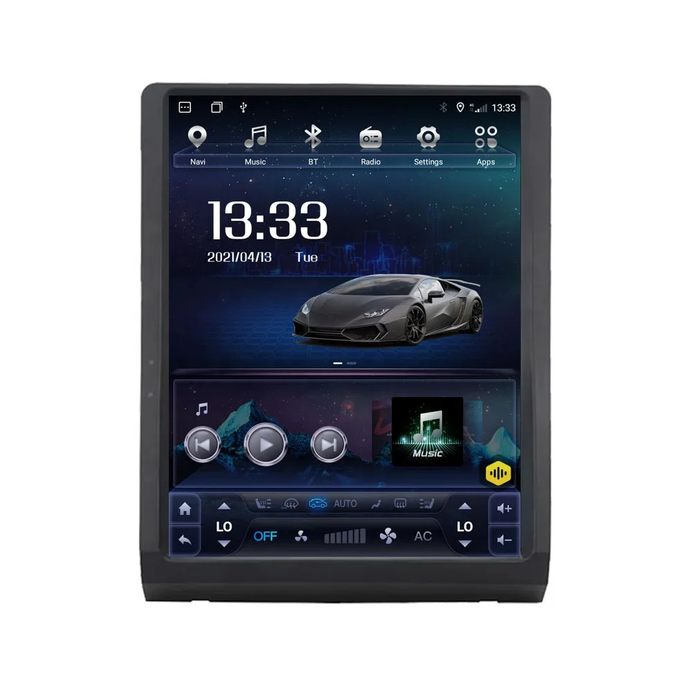 13'' RoadNavi TS10 Tesla Android Car Radio for Toyota Land Cruiser LC70 LC75 LC76 LC79 Car Dvd Gps Wifi 4G Dsp Carplay 360