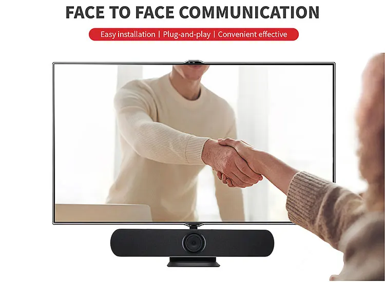 Vhd 4k All In One Uhd Voice Tracking Video Bar Huddle Rooms Zoom