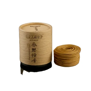 Handmade 2H/4H hour burning sandalwood natural spiral incense for use in homes and Buddhist temples
