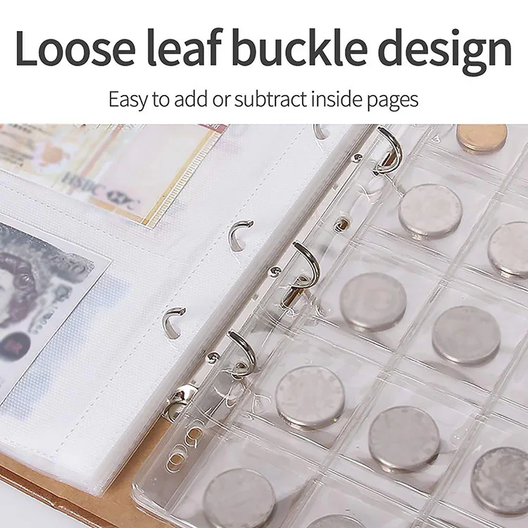 Альбом для коллекционирования монет Бумажная книга большая хранения