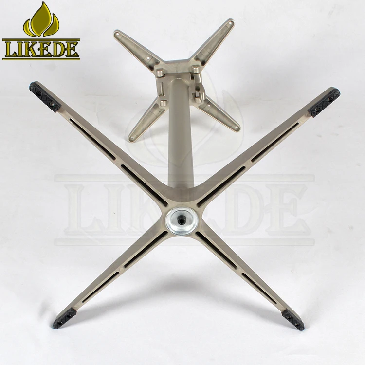 Aluminum Outdoor Folding Table Base Metal Foldable Furniture Legs for Restaurant Use