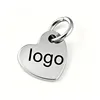 Silver Inner hole heart 8*7.5mm