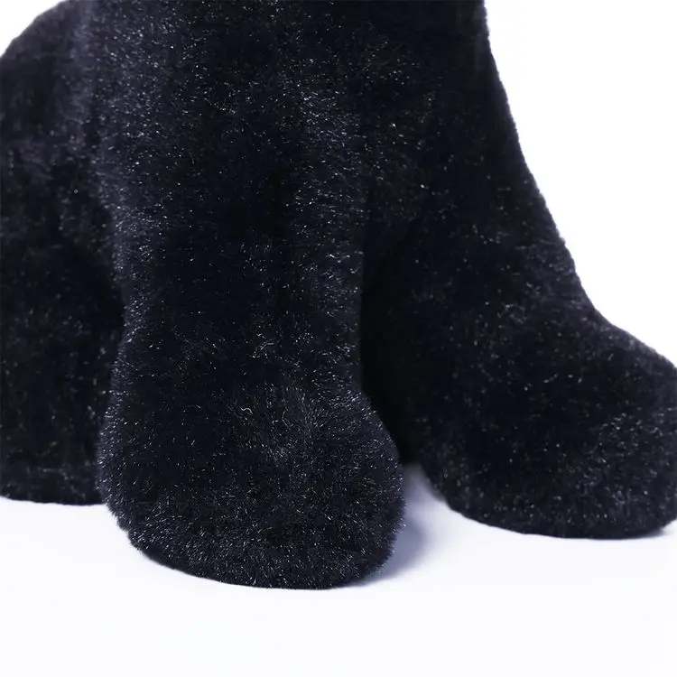 Custom Plush Design Black Dog Plush Animal Toy Wholesale Custom Claw Machine Doll Animal Plush Toy