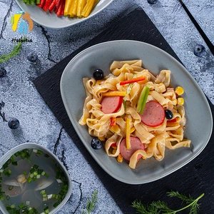 Thick Sauce Adhesion Noodles  Keto Friendly Shirataki Gluten Free Instant Vegan Konjac Tagliatelle Shape with Oat Flavor