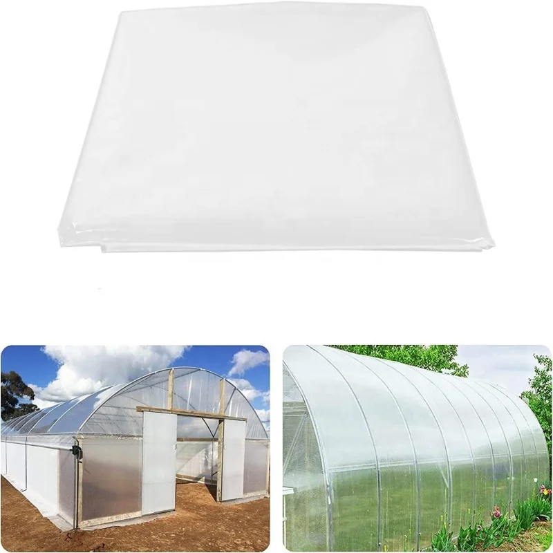 Película de plástico agrícola ecológica de una sola capa para invernadero de túnel para vegetales, producto de China