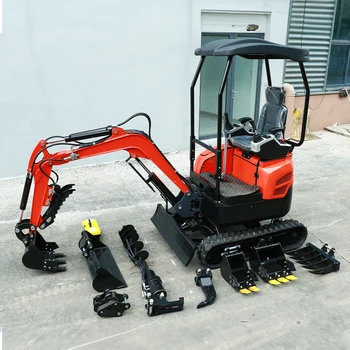 Free Shipping EPA EURO5 mini excavator 3.5 Ton 2 Ton 1.8 Ton Kubota Engine Hydraulic Excavator Mini Digger used Excavator