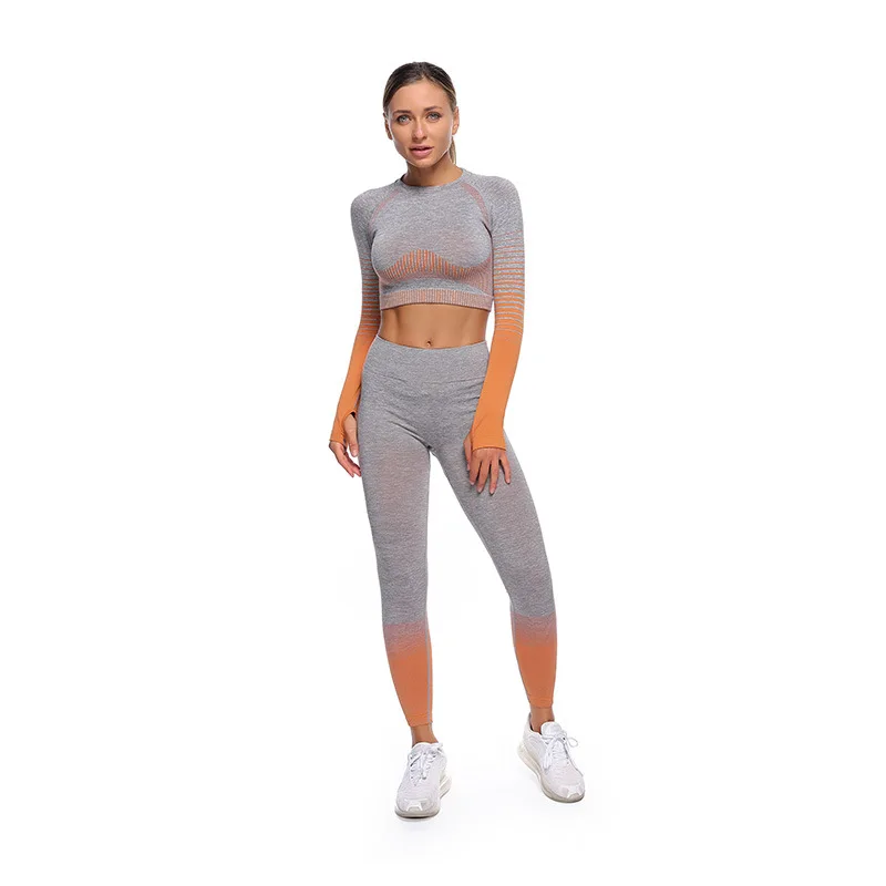 Ropa Deportiva Sin Costuras Para Mujer,Conjunto Deportivo Para Entrenamiento,Yoga,Venta  Al Por Mayor - Buy Mujer Fitness Conjunto Traje,Dos Piezas Yoga Conjunto, Entrenamiento De Yoga Establece Para Las Mujeres Product on Alibaba.com