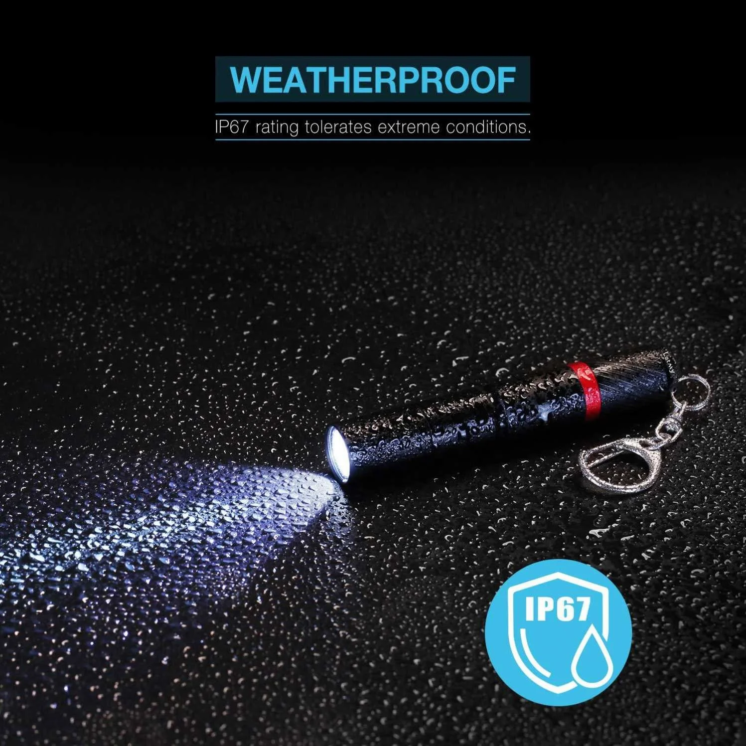 Belt Torch IP67 Waterproof Quality Small Daily Key Chain  Mini Led Pen Flashlight