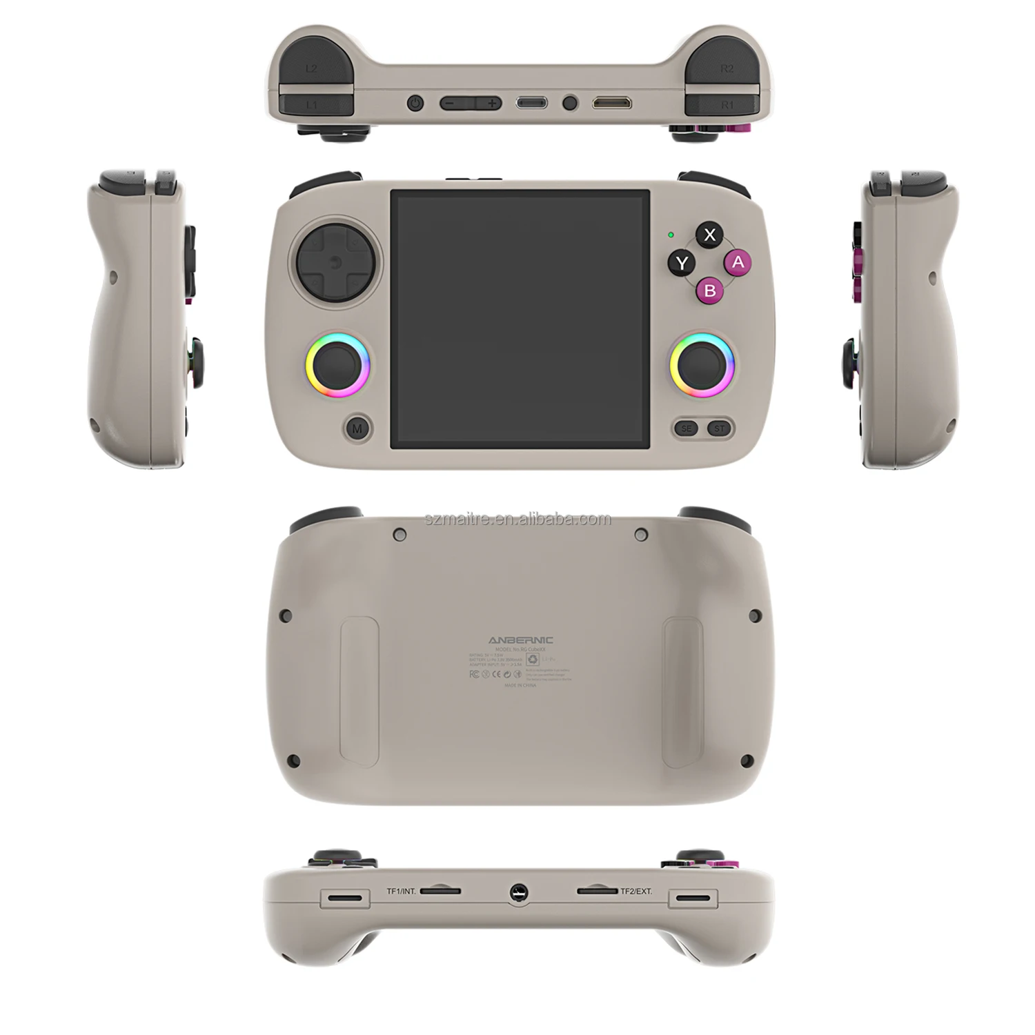 RG CubeXX - Consola de Juegos portátil, Pantalla IPS de 3,95 Pulgadas, Sistema Linux, batería de 3800 mAh, Consola de Videojuegos Retro, Tarjeta integrada de 128 G y 8272 Juegos, Compatible con RG CubeXX - Consola de Juegos portátil, Pantalla IPS de 3,95 Pulgadas, Sistema Linux, batería de 3800 mAh, Consola de Videojuegos Retro, Tarjeta integrada de 128 G y 8272 Juegos, Compatible con