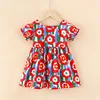 Big red flower princess dress