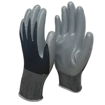 Nitrile coated universal work gloves, oil resistant, wear-resistant, economical and durable gloves