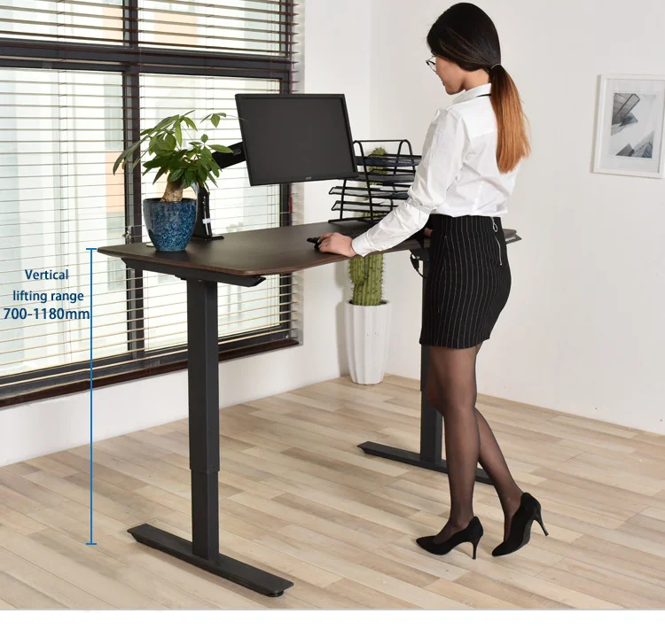 Employee Boss Office Telescopic Table Leg Electric Automatic Mobile ...