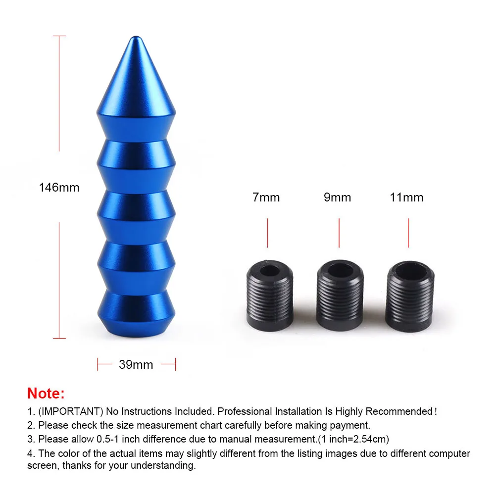 
 Универсальный алюминиевый конический рычаг переключения передач с острым концом Ручка рычага переключения передач в БАМБУКОВОМ стиле 146 мм ручка переключения передач  