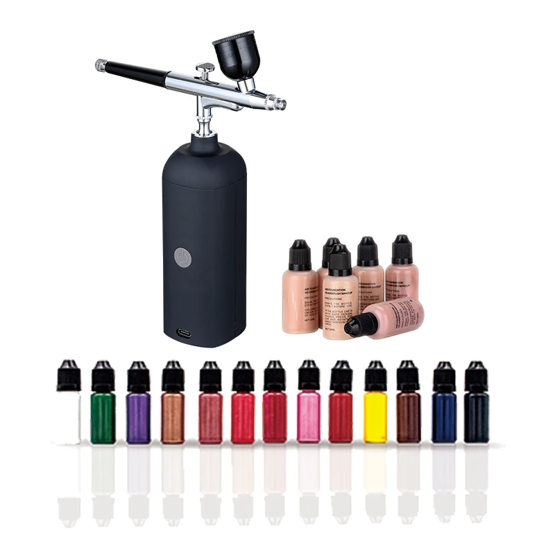 Hot Selling Professional Airbrush Tattoo machine and Airbrush Kit For shoes Nail Art 30PSI max