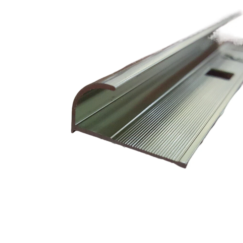 Straight Edge Angle Profile Alu Alloy Transition Profile Inside Ceramic Corner Edge Chrome L Shape Ceramic Tile Corner Trim