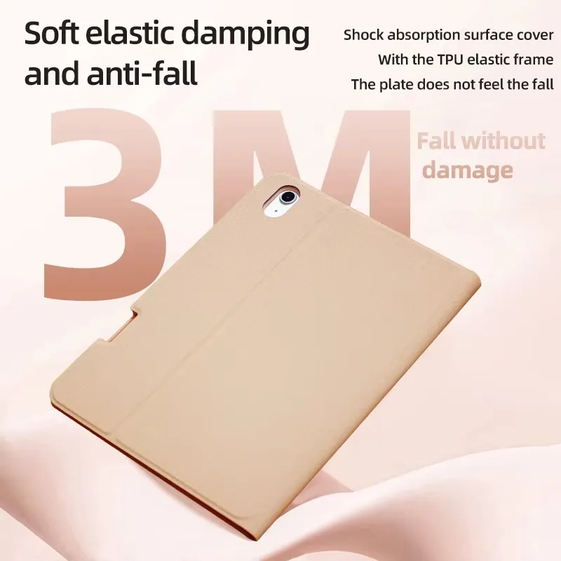 product laudtec multi angle stand tablet cover for ipad 10th generation 2025 skin friendly pu leather daily use smart case pbk323-6