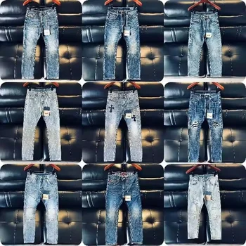 Denim Jeans Latest Design Blue Men's Fashion Denim Jeans Pants Loose Men's Jeans