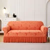 Large leaf hem skirt  Orange