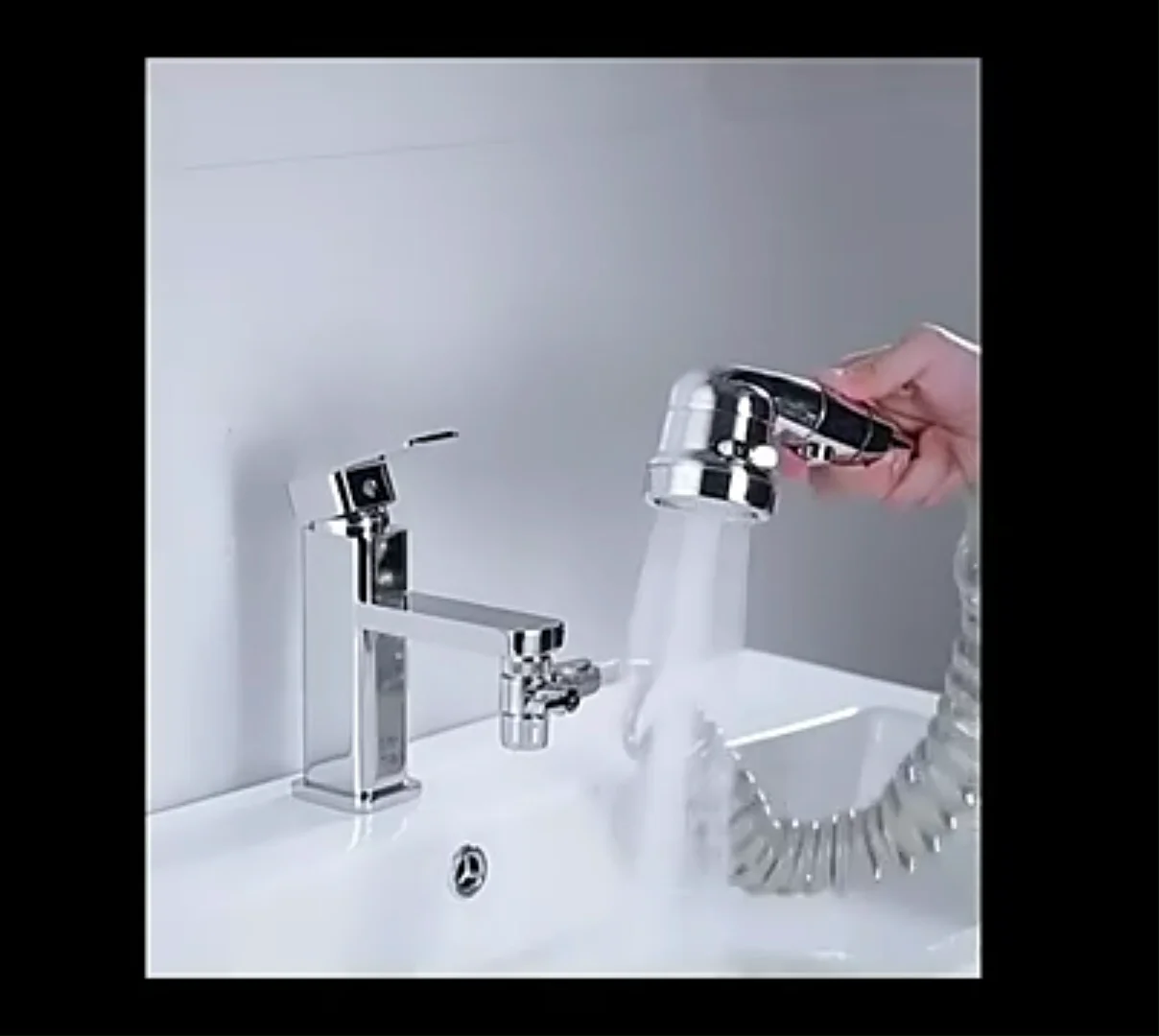 3 Modes Adjustable Wash Face Basin Faucet External Shower Handheld
