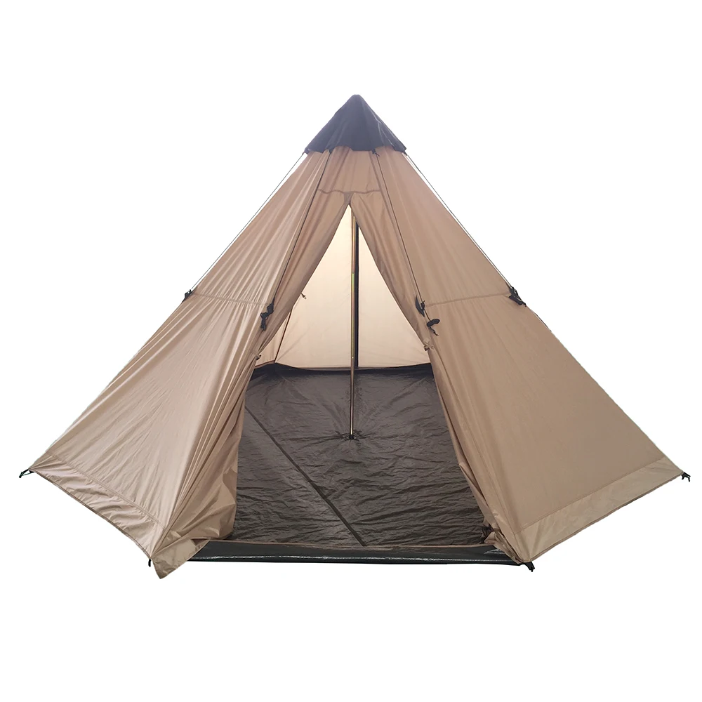 kamp overzien Boos worden Source 4 6 Person Big Large Wholesale Outdoor Luxury Adult Family Indian  Teepee Tipi Camping Tent for Sale on m.alibaba.com